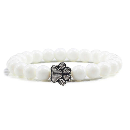 Bracelet avec perles en forme de pattes – Design en pierre naturelle