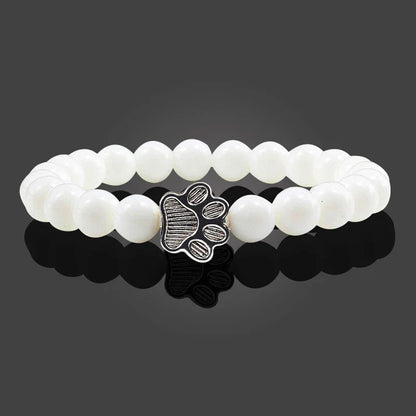 Bracelet avec perles en forme de pattes – Design en pierre naturelle