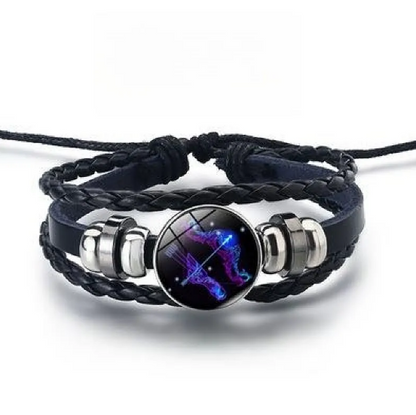 Bracelet brillant avec 12 signes du zodiaque