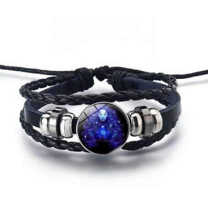 Bracelet brillant avec 12 signes du zodiaque