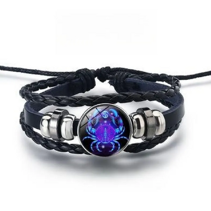 Bracelet brillant avec 12 signes du zodiaque