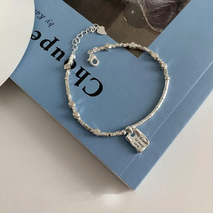Bracelet carré Amour Argent