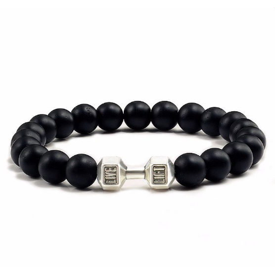 Bracelet d'aromathérapie avec pierres de lave en or