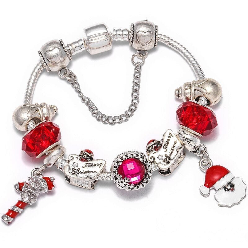 Bracelet de noël en or