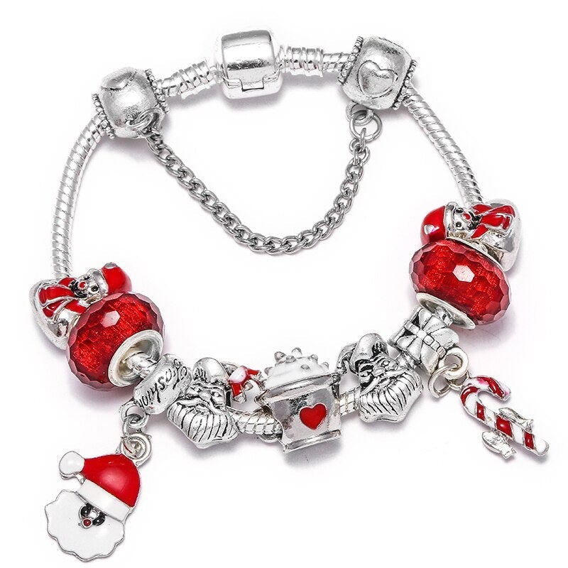 Bracelet de noël en or