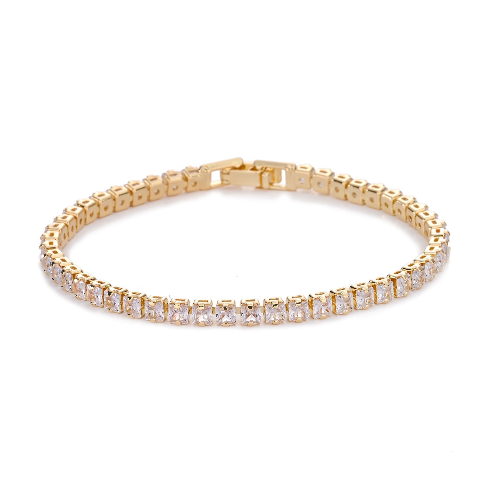Bracelet de Tennis Carré | Or