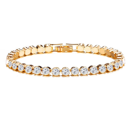 Bracelet de Tennis en Coupe Ronde | Or