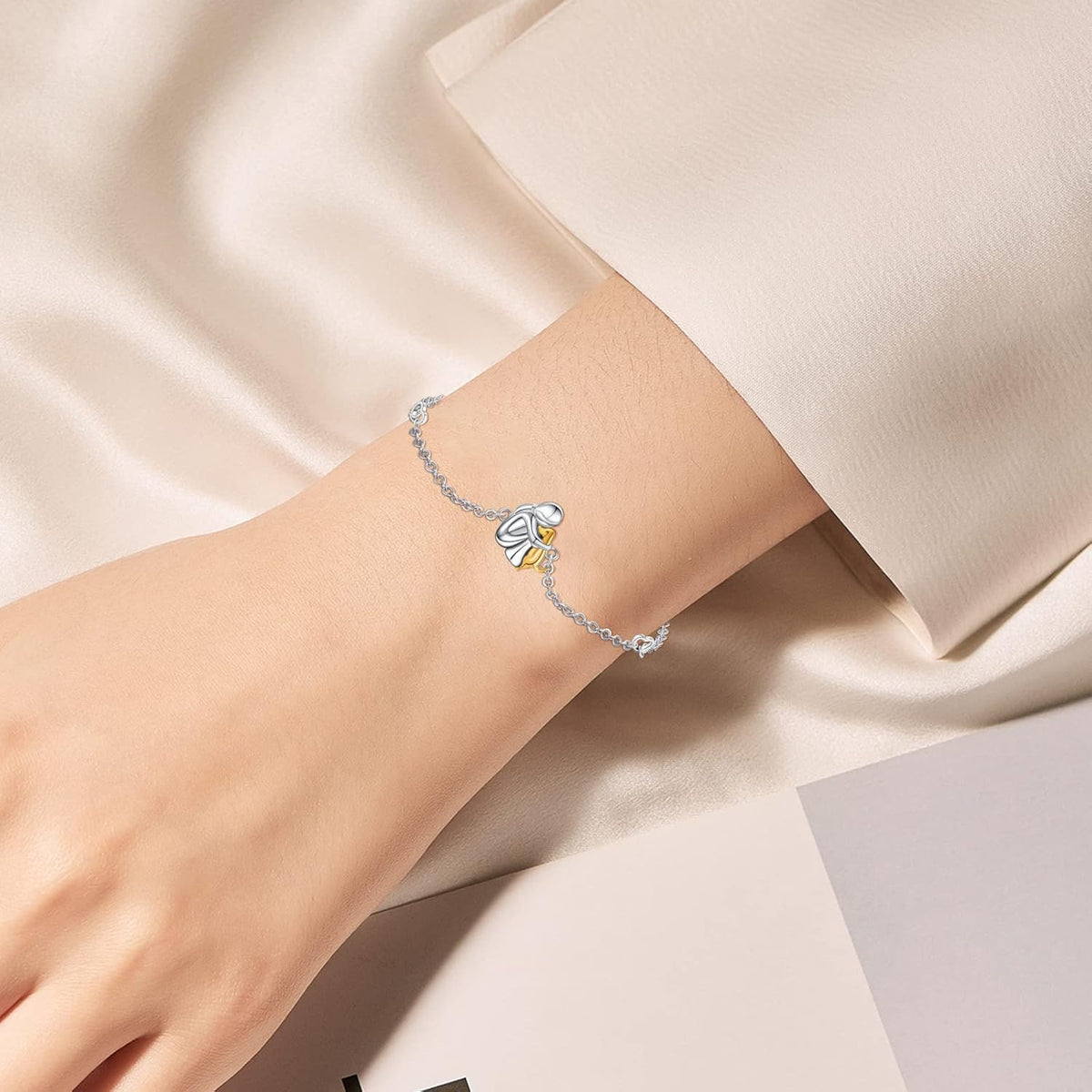Bracelet de bonheur ajustable, simple et magique en or