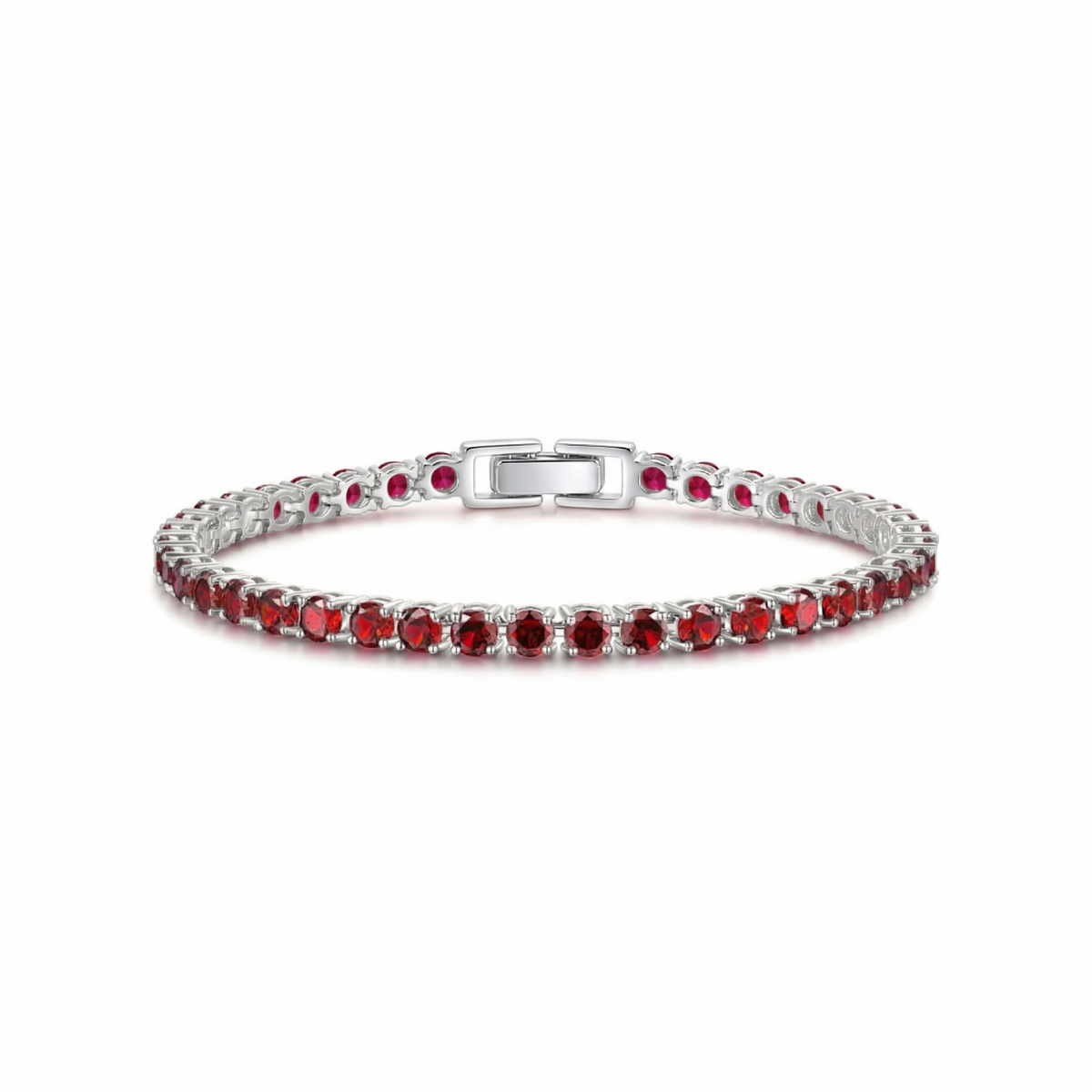 Bracelet de tennis en or blanc