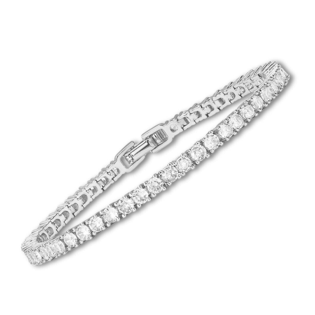 Bracelet de tennis en or blanc