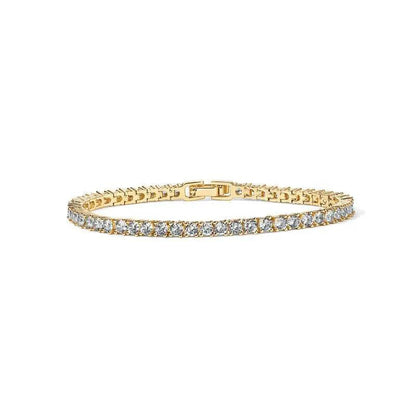 Bracelet de tennis fascinant avec des cristaux