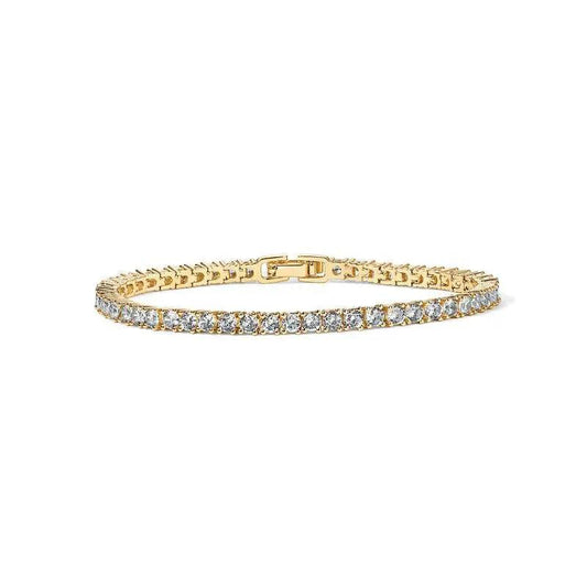Bracelet de tennis fascinant avec des cristaux