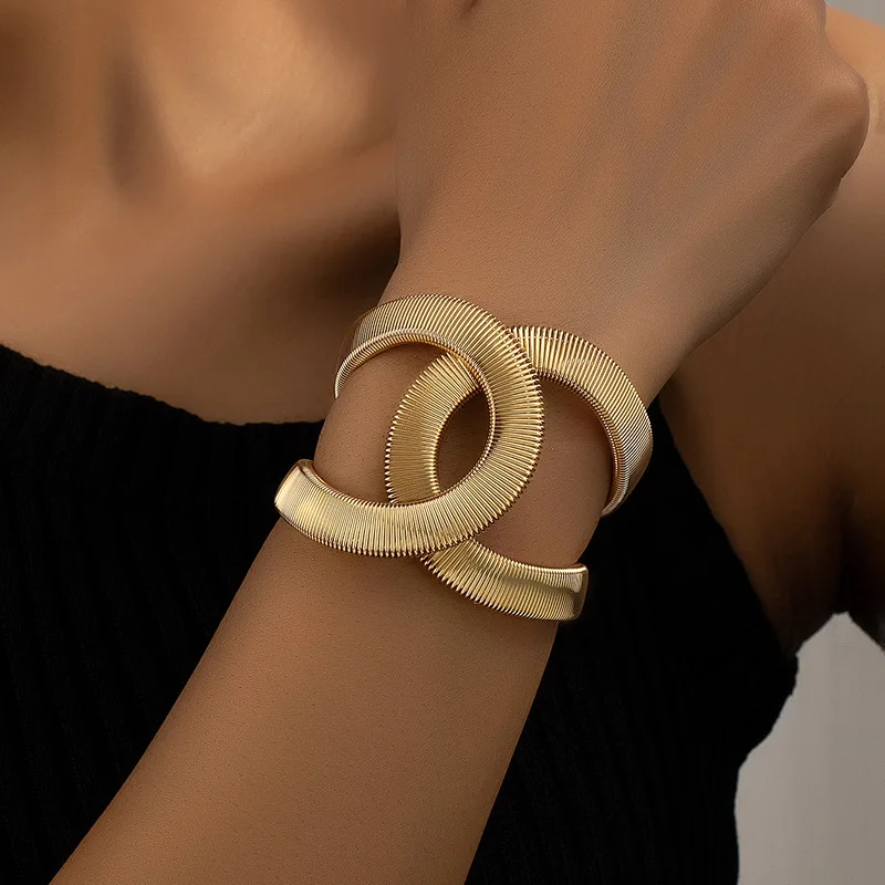 Bracelet double élégant en or