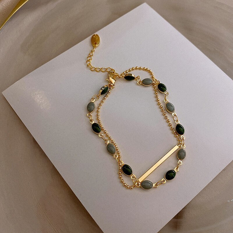 Bracelet double Charis en or