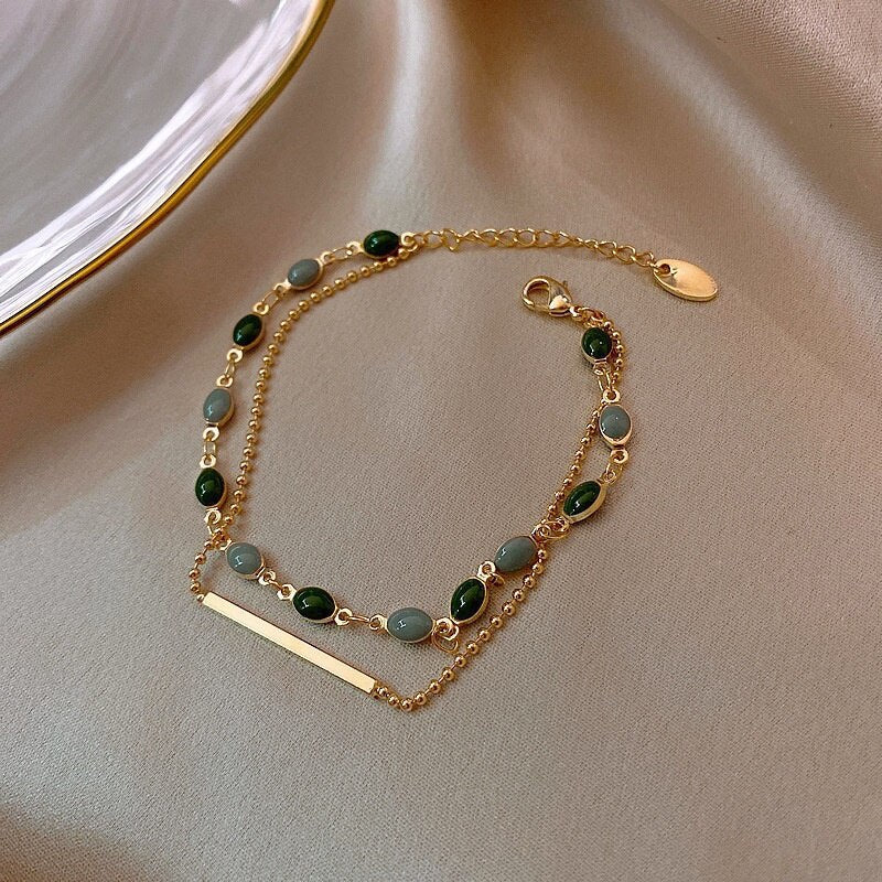 Bracelet double Charis en or