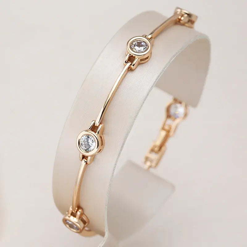 Bracelet élégant à brillants en or