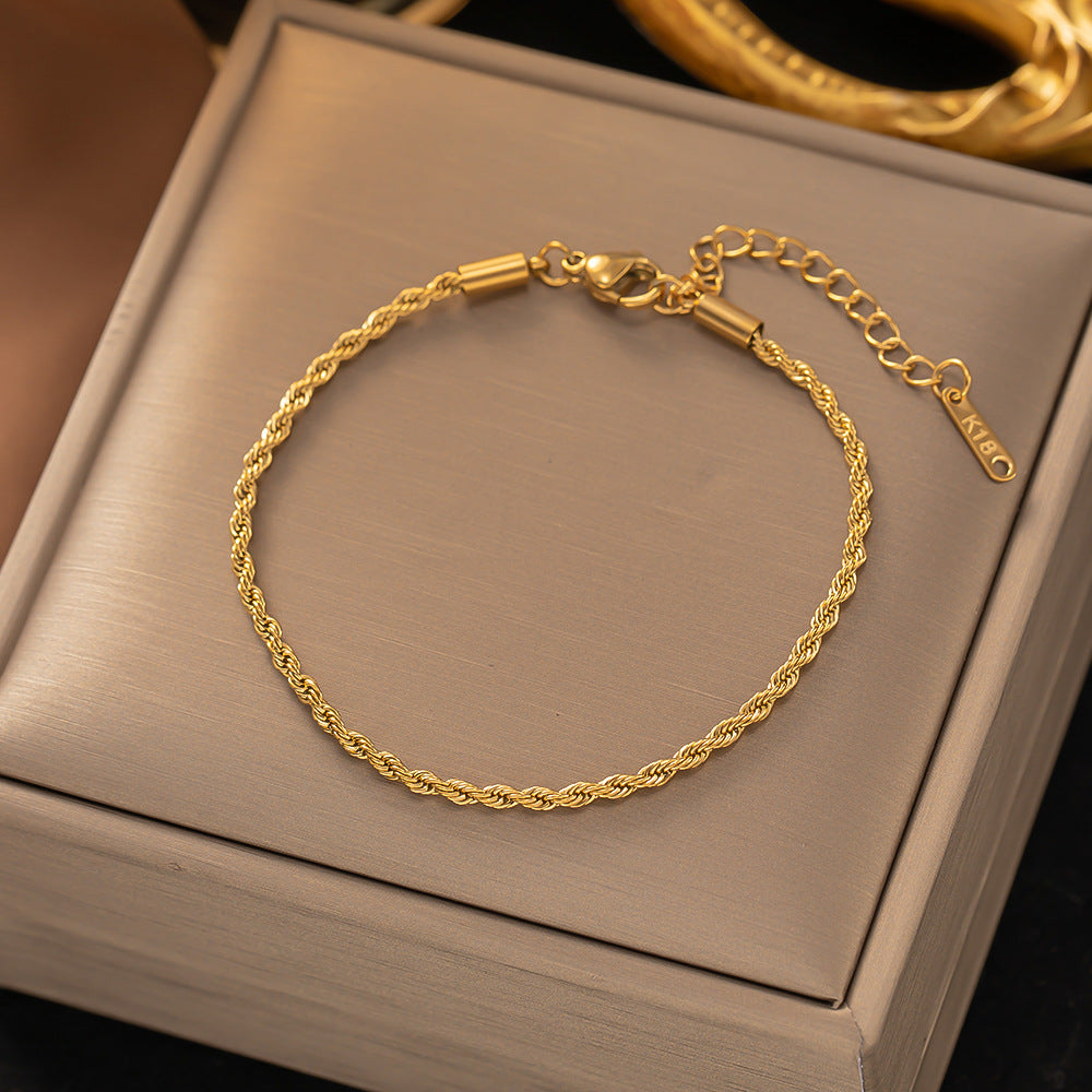Bracelet en chaîne Tordue en or