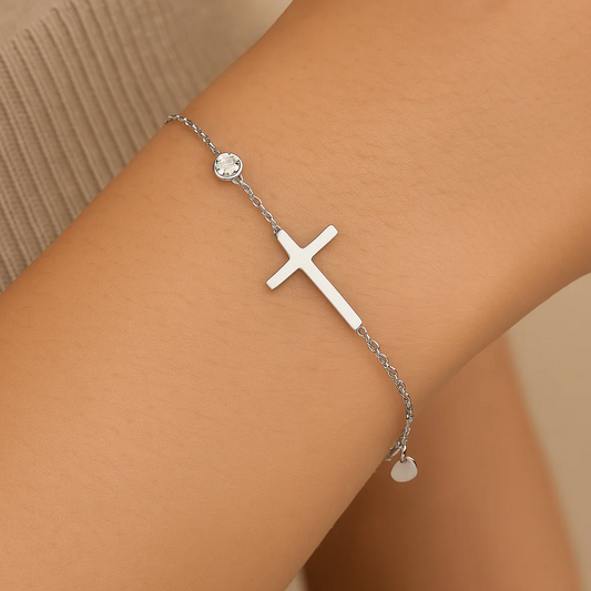 Bracelet en argent "Foi"
