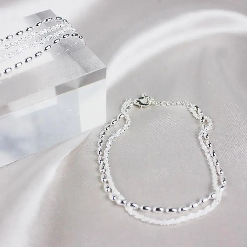 Bracelet à brillants en or blanc