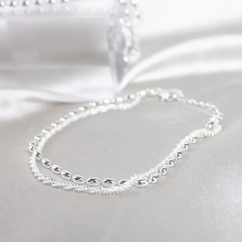 Bracelet à brillants en or blanc