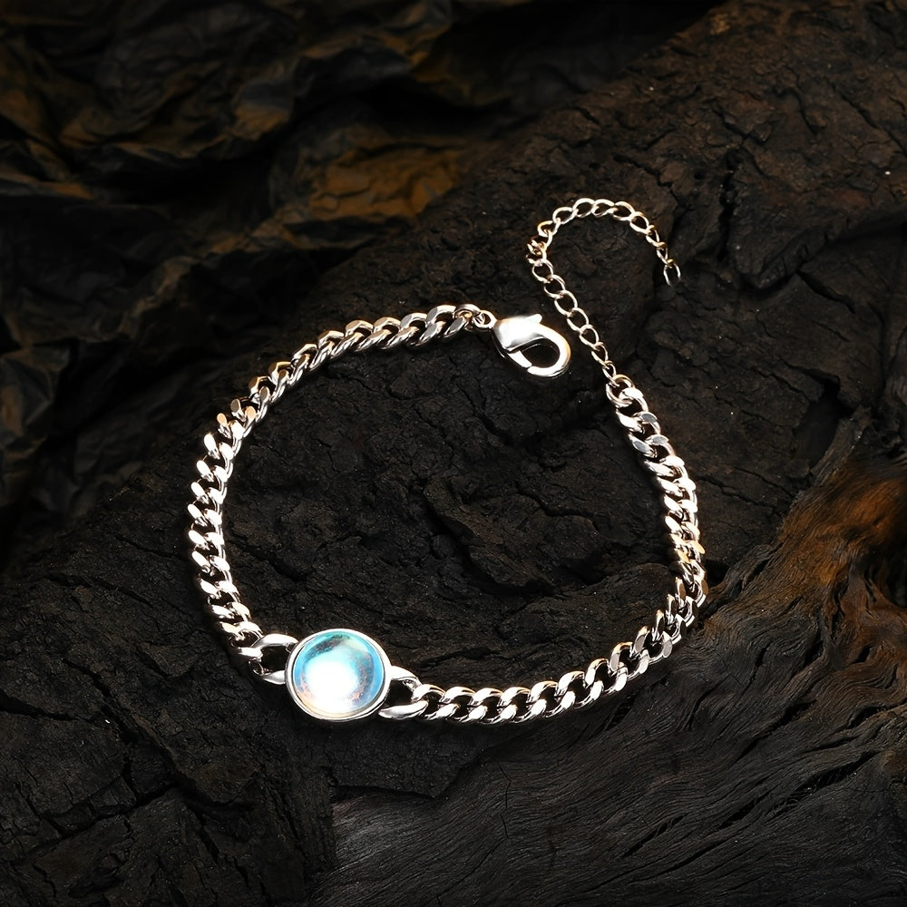 Bracelet en pierre de lune Voix intérieure en or