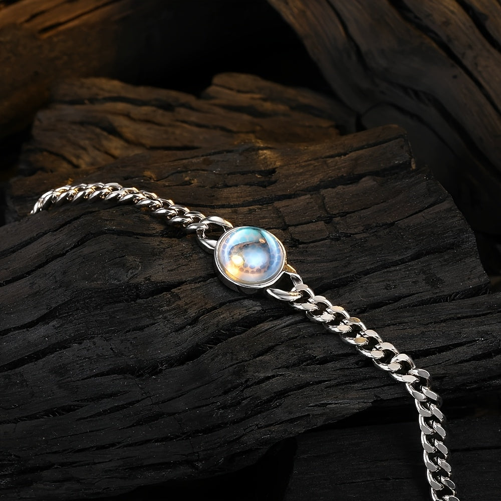 Bracelet en pierre de lune Voix intérieure en or