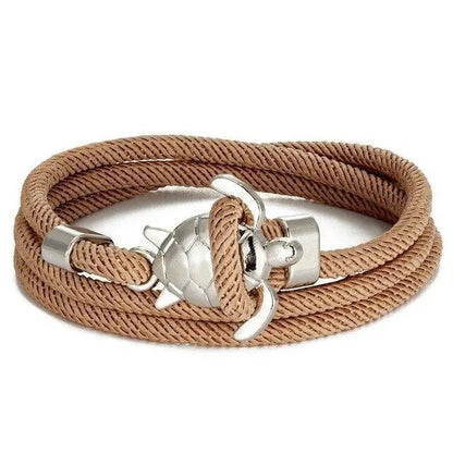 Bracelet fait main avec tortue de mer