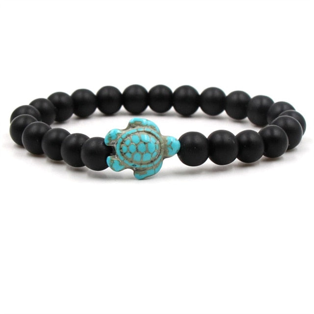 Bracelets exclusifs en pierres naturelles en forme de tortue en or