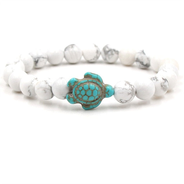 Bracelets exclusifs en pierres naturelles en forme de tortue en or