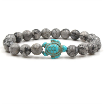 Bracelets exclusifs en pierres naturelles en forme de tortue