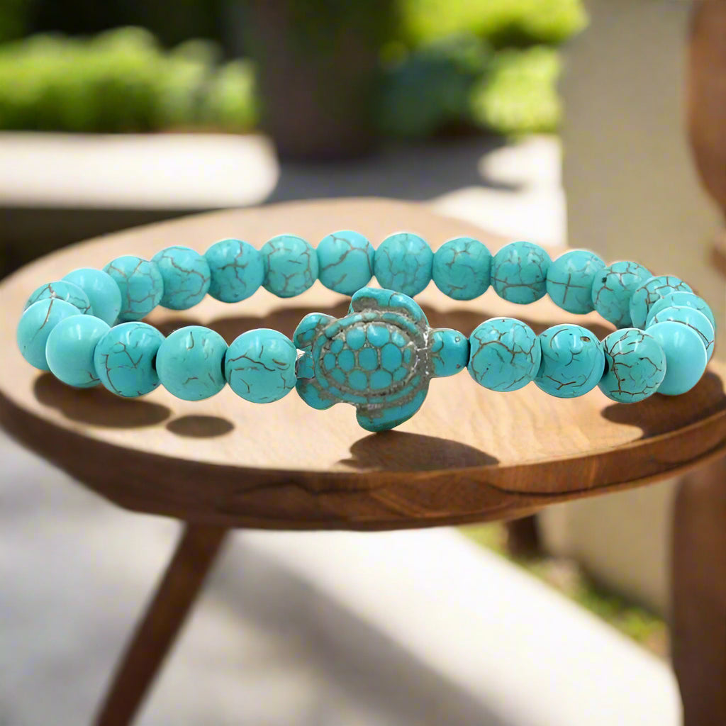 Bracelets exclusifs en pierres naturelles en forme de tortue en or