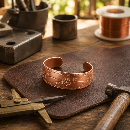 Bracelet en cuivre Tressage
