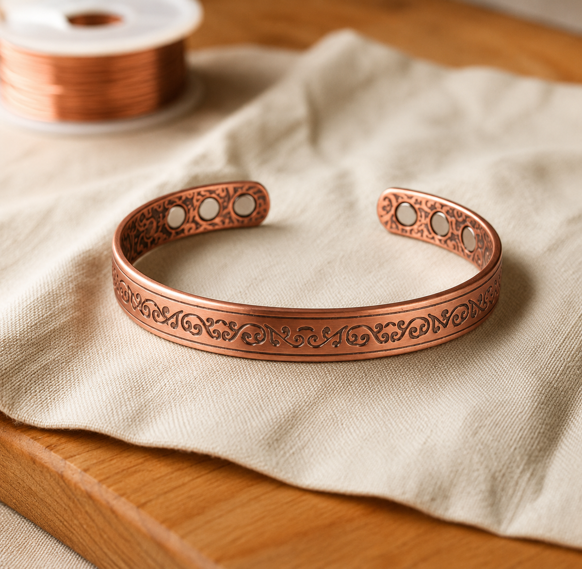 Bracelet en cuivre Ornement