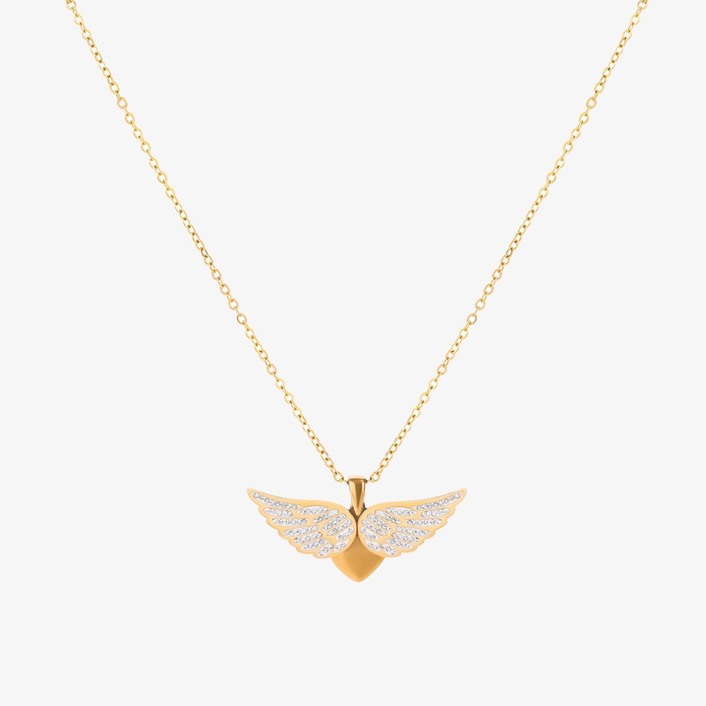 Collier Ailes d'Ange Élevées | Or
