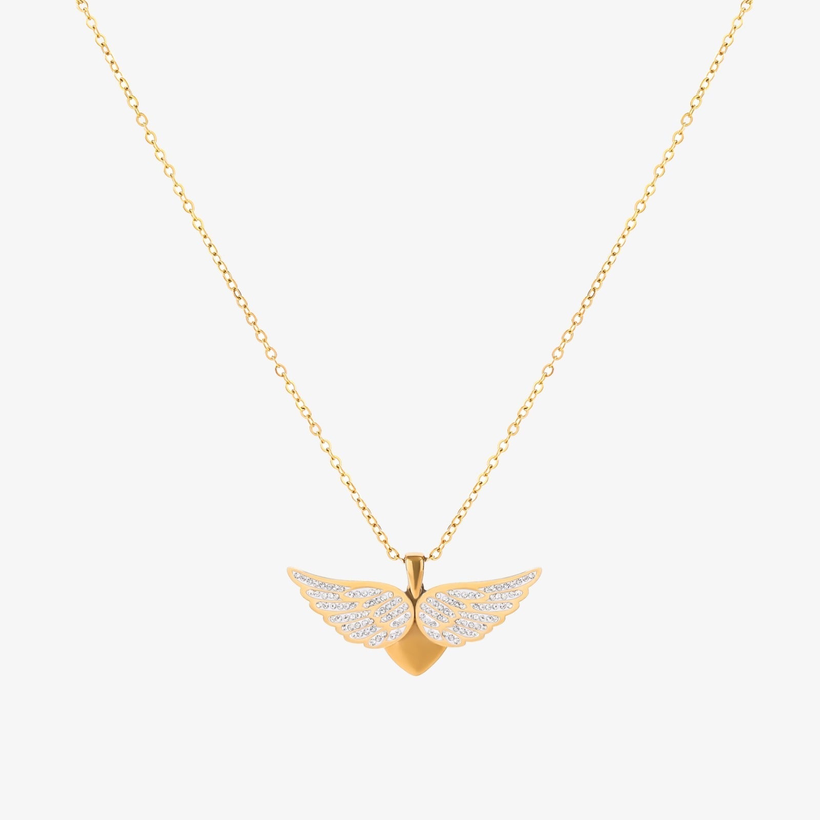 Collier Ailes d'Ange Élevées | Or