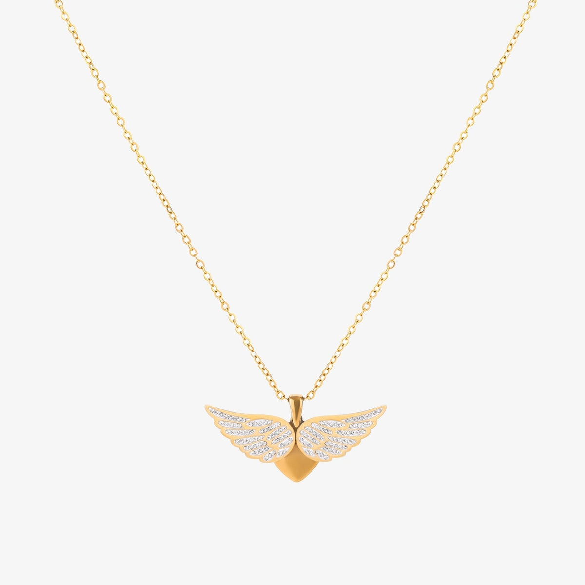 Collier ailes d'ange Élevées en or