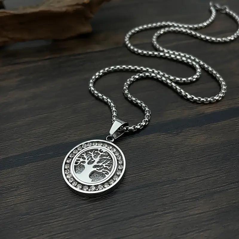 Collier arbre de vie en luxueux à brillants en or