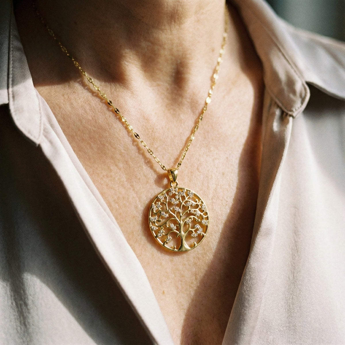 Collier arbre de vie en or