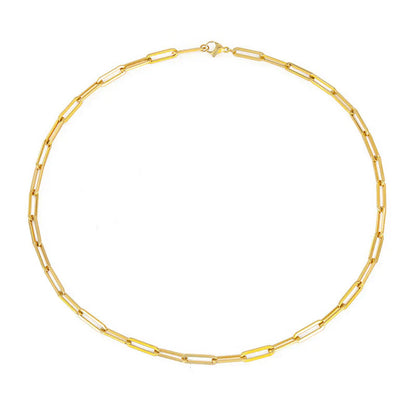 Collier Chaîne Élégant Archen | Or Blanc