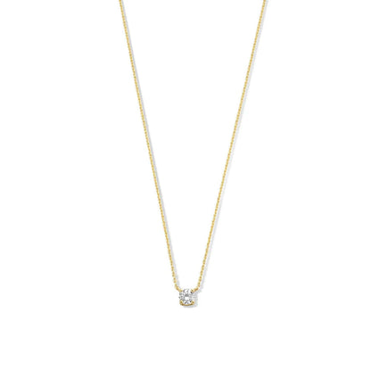 Collier Cléa en Pierre | Or Blanc