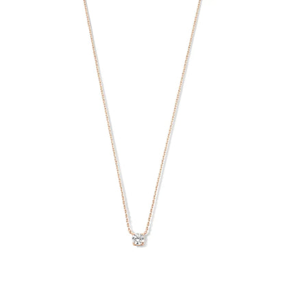 Collier Cléa en Pierre | Or Blanc