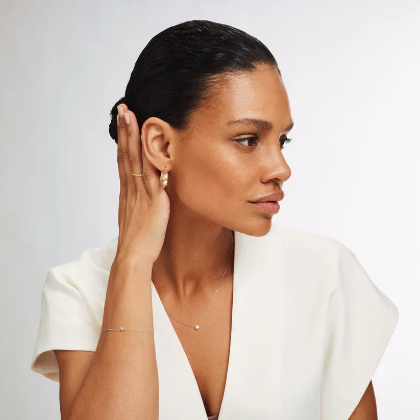Collier Cléa en pierre en or blanc