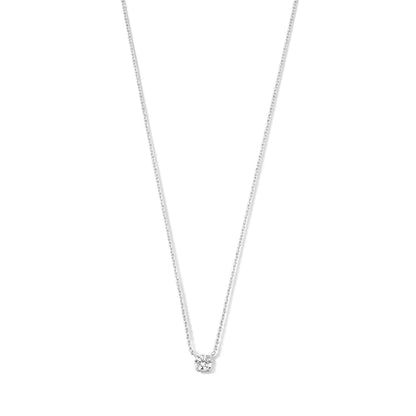 Collier Cléa en Pierre | Or Blanc