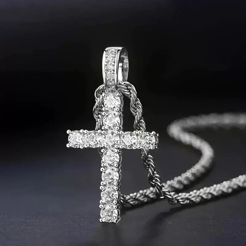 Collier croix en or