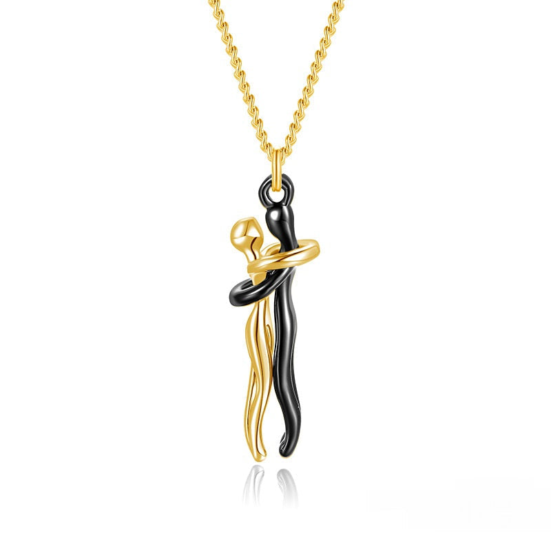 Collier étreinte éternelle en or