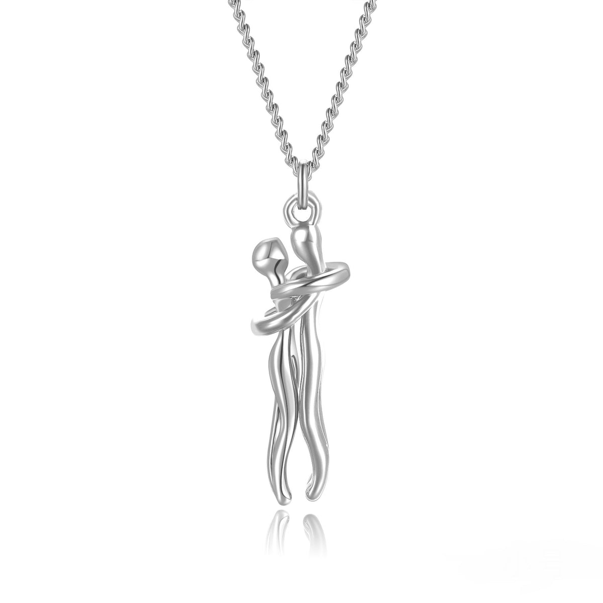 Collier étreinte éternelle en or