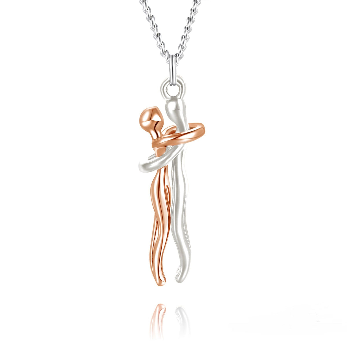Collier étreinte éternelle en or