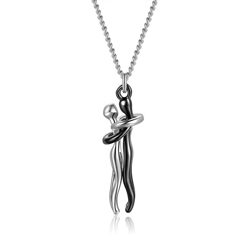 Collier étreinte éternelle en or