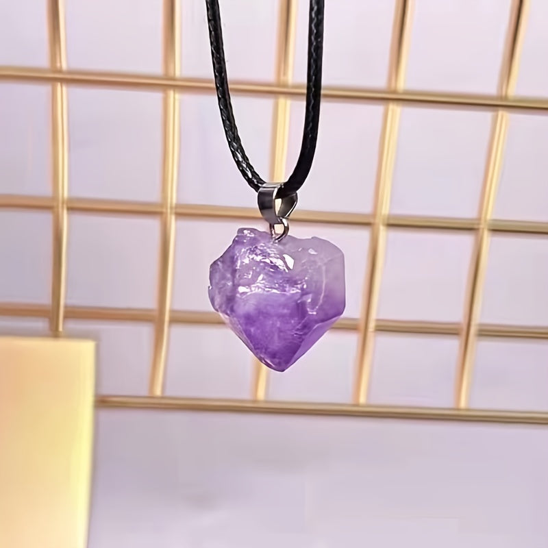 Collier Inés améthyste en or