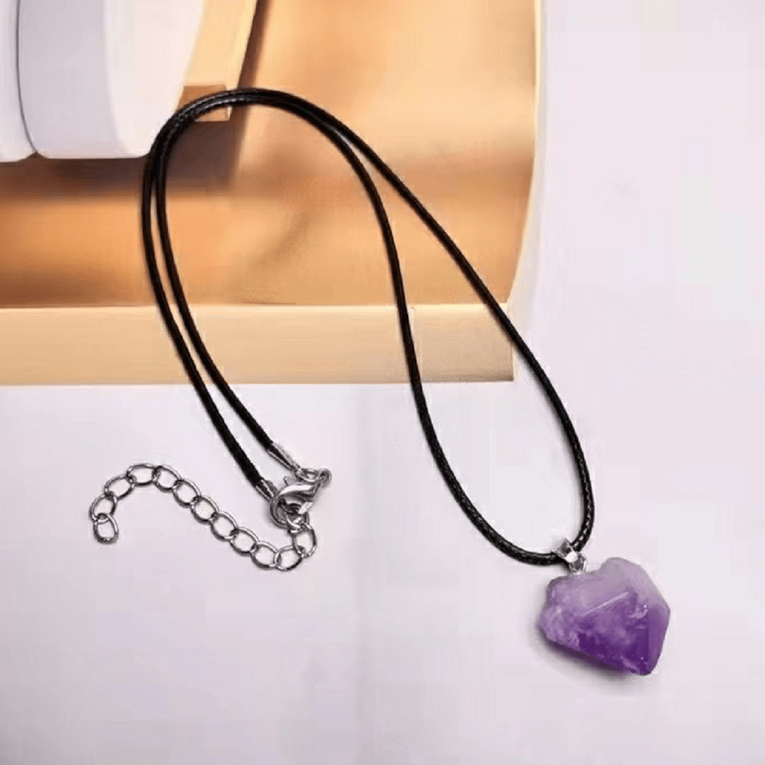 Collier Inés améthyste en or